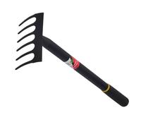 HYTROVE 1pièce Râteau De Jardin Acier Au Manganèse avec Six Dents Outil De Désherbage Et Ameublissement du Sol pour Cultiver Votre Jardin Et Préparer Vos Plantes