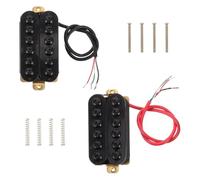 HYTROVE 2 Pièces Guitar Pickup Set Double Coil Humbucker With Screws Springs Magnetic Optimized Electric Guitar Replacement For DIY Assembly And Stage Performance