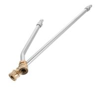 HYTROVE 2 Pièces Lance D’Extension pour Nettoyeur Haute Pression en Acier Inoxydable, Raccord Rapide 1/4 Pouce, Argenté, Compatible Plupart des Nettoyeurs et Buses, pour Allées
