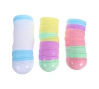 HYTROVE 20 Capsules Rondes en Plastique Macaron Semi-Blanc, Réutilisables et Faciles à Utiliser, pour Décorations de Bureau ou Récompenses en Classe, Lot de 20