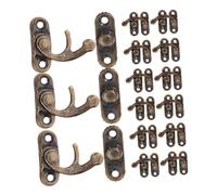 HYTROVE 20 Pièces Cabinet Latch Vintage Iron Hasps For Diy Wooden Boxes Retro Box Lock Decorative Durable Cabinet Locks Hasp Latch