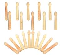 HYTROVE 20 Pièces Peigne de Massage du Cuir Chevelu en Corne, de Rechange | Pointes Arrondies, Tête Ronde, Entretien Facile, pour Cheveux Longs et Fins, Usage Quotidien