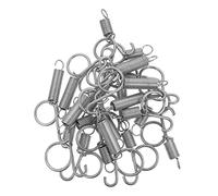 HYTROVE 20pièces Crochet à Ressort pour Porte De Cage Petit Et Grand Modèle Fixateur De Porte De Cage à Lapin Oiseau Poulet Et Pigeon Haute Résistance Lot