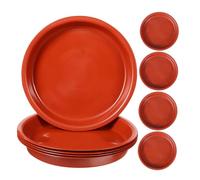 HYTROVE 20pièces Soucoupes Rondes pour Pots De Fleurs Plateaux pour Plantes Bac Récupérateur Eau pour Jardinières Empêche Les Fuites