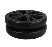 HYTROVE 2pcs Roulettes Pivotantes Noires en Plastique pour Chariot de Courses Pliable Roulement Fluide, pour Chariot de Supermarché et Marchette