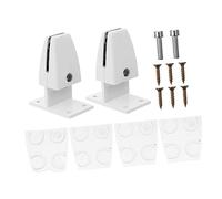 HYTROVE 2pièces Clamps De Séparation De Bureau T-Type pour Écran De Bureau Fixation Stable pour Cloison Verre Accessoires De Travail Multifonctionnels