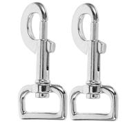 HYTROVE 2pièces Connecteurs De Retenue pour Laisse De Chien Mousquetons Pivotants Métal Lot de Fermoirs pour Sangle Et Ceinture