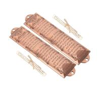 HYTROVE 2pièces Mezuzah Juive Aluminium Alliage avec Artisanat Israélien Décoration Religieuse pour Porte Et Fenêtre Objet De Foi Et Tradition pour Maison Juive