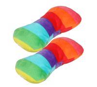 HYTROVE 2pièces Os à Mâcher Peluche pour Chiens Jouet Interactif pour Les Dentaires Et Promouvoir La Croissance Saine des Chiots Couineur Attrayant pour Les Dégâts Meubles