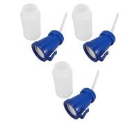 HYTROVE 3 Pièces Gobelet de Trempage Silicone Bleu pour Trayons de Vaches 300 Ml en Plastique Léger pour Nettoyage Pis Bovin