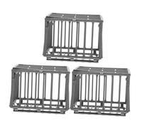 HYTROVE 3pièces Modèle De Mini-Cage Plastique Mini-Maison pour Animaux Accessoire De Cage Soi-même Ornement De pour Décoration De Table