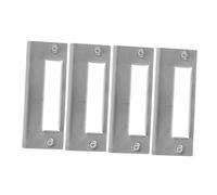 HYTROVE 4 Pièces Accessoires De Verrouillage à Balles Gâche Plaque De Sécurité De Porte Plaque De Renforcement Porte Plaques De Renfort De Porte Acier Inoxydable