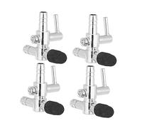 HYTROVE 4 pièces Splitter de Flux pour Aquarium Robinet de à pour Pompe à Air Matériel Plaqué Facile à Utiliser