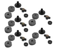 HYTROVE 5 Ensembles Support de Cymbale et Rondelle en Métal en Plastique avec Tampon en Feutre Bruit et Stabilité Améliorée, Pratique et Configurations Multi-cymbales pour Batterie