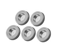 HYTROVE 5 Pièces Couvercles Inoxydable pour Pots à Bougie Inserts pour Bougeoirs à Ouverture Remplacement Pratique pour Stockage et Décoration Intérieure