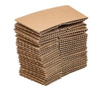HYTROVE 50 Manchons en Carton Ondulé pour Gobelets à Café Couleur Kaki Protection de Table et Prise Pack de 50 Pièces Adaptés aux Cafés et Restaurants