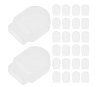 HYTROVE 50 Pièces Protection Réduit les Accrocs Friction en Silicone Blanc Protège le Jean Linge en Machine à Laver, Facile à Utiliser pour Fermeture Éclair Métallique