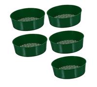 HYTROVE 5pièces Lot de Tamis De Jardin Plastique Plateau Filet Pépinière pour Tamisage Terre Compost Graviers Outil Jardin Léger Et Facile à Nettoyer Et Utiliser