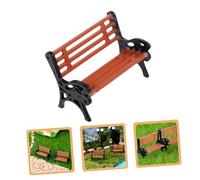 HYTROVE 6 pièces Miniature Park Bench Kit Micro Landscape Mini House Chair for Dollhouse Garden Balcony Decor