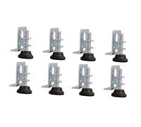 HYTROVE 8 pièces Nivellement Réglables pour Meubles Supports Vis à Pratique pour Armoires et Tables Antidérapants Galvanisés Compensation Sol Lot Petit Modèle