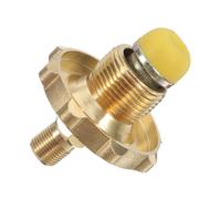 HYTROVE Adaptateur pour Réservoir De Propane en Laiton - Conversion Cartouche à Bouteille De Gaz - Raccord Rapide Sécurisé pour Camping, La Cuisine Et Urgence - Compact, Solide Et Polyvalent