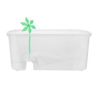 HYTROVE Aquarium Créatif en Blanc pour Plastique Plateforme Tortues avec de Surface Lisse et Design l'élevage Bain des