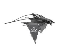 HYTROVE Bannière Décorative D'halloween en Polyester 9m Drapeaux Tête de Mort pour Fête Halloween Ambiance Pirate et Décoration Intérieure Extérieure