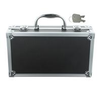 HYTROVE Boîte à Outils en Alliage D'aluminium Légère et Robuste avec Serrure, Facile à Ouvrir et Fermer, pour Bureau et Maison, Rangement Pratique et Sécurisé