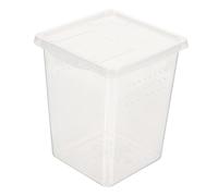 HYTROVE Boîte à Reptiles Transparente pour et Alimentation Terrarium Compact et pour Lézards Insectes et Araignées avec Excellente Résistance Aux Intempéries et Design Observatoire