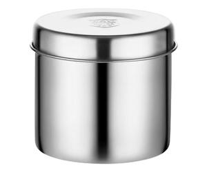 HYTROVE Boîte de Conservation des Aliments en Acier Inoxydable 550 Ml Couvercle Boîte D’Échantillonnage Ronde 9 CM Récipient Alimentaire Réutilisable pour Cantines Scolaires et Usage