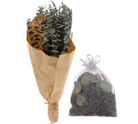 HYTROVE Bouquet Suspendu de Lavande Séchée Fleurs Réalistes avec Sachet Parfumé Naturel et Parfum Apaisant pour Décoration de Salle pour Intérieur