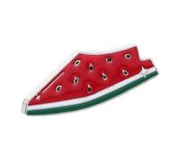 HYTROVE Broche Mignonne Pastèque en Alliage de Zinc Résistante Déformation, Épingle Portable pour Vêtements et Paquet, Accessoire pour Toute Tenue