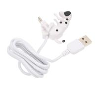 HYTROVE Câble de Chargeur USB Type-c Créatif de Chien Blanc Balancement de Queue pour Téléphone, Plastique et Métal, pour Siège Arrière de Voiture