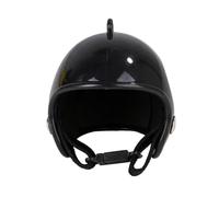 HYTROVE Casque De Poulet Amusant en PP Noir, Casque De Protection pour Animaux De Compagnie, Taille Unique, Protection Le Soleil Pluie, Accessoires De Costumes pour Poules