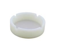 HYTROVE Cendrier Silicone Rond Incassable Et Résistant Chaleur pour Cigarettes Cendrier Lumineux Blanc
