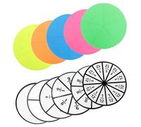 HYTROVE Cercles Fraction Magnétiques Ensemble 78 Pouces Disques pour Initiation Mathématique en Classe et Soutien Scolaire