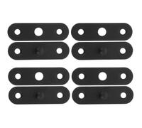 HYTROVE Charnière Pivotante Robuste pour Portes et Fenêtres, Usage Intérieur et Extérieur 4 Pièces Charnière Invisible en Acier Inoxydable, Noir, Trou 5mm, Entraxe 38mm