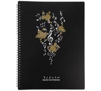 HYTROVE Classeur de Partitions A4 Transparent 30 Feuilles Recto-Verso Protège-Feuilles Blanc Argenté d-3 Organiseur Porte-Dossier pour Pianistes et Musiciens Rangement Pratique pour