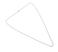 HYTROVE Collier Chaine Plaque Acier Inoxydable Chaine à Perles Métalliques pour DIY et Étiquettes pour Chiens