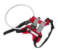 HYTROVE Collier de Confiance pour Chien Aveugle en Fibre de Polyester Rouge Protection Anti-Obstacle Facile à Utiliser pour Chiens Malvoyants