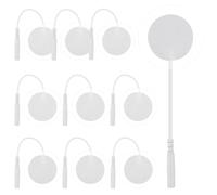 HYTROVE Coussinets ronds 3 cm en silicone 10 pièces auto-adhésifs pour électrodes de physiothérapie, accessoires de massage pour thérapie corporelle professionnelle