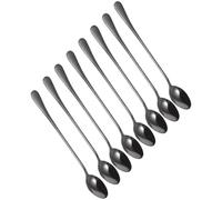 HYTROVE Cuillères à Dessert Vacances Lot de 8 en Acier Inoxydable Manche Ergonomique pour Mélanger Café, Thé et Desserts