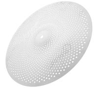 HYTROVE Cymbale Crash à Faible Volume en Alliage Argenté, Sourdine Silencieuse Installation Facile, Compatible pour Entraînement Batterie et Pratique Musicale