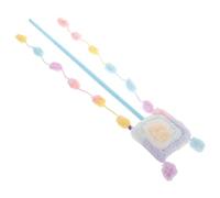 HYTROVE De Teaser Peluche pour Chat Jouet Interactif Forme De Sucette pour Chats Intérieur Et Chatons Couleurs Macaron Stimule Le Morsure Grattage Et Jeu Amusant