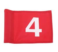 HYTROVE Drapeau de Golf Rouge en Nylon Résistant Déchirure et Décoloration pour Entraînement Pratique Terrain de Golf Design Simple et Portable