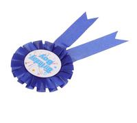HYTROVE Épingle D'anniversaire Broches pour Garçons en Fer Blanc Bleu, Badge Anniversaire Fleur et Ruban, pour Garçon D’anniversaire et Homme, Fête D’anniversaire