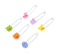 HYTROVE Épingles de Sécurité Résistance Lavage en Machine Lot de 30 en Acier Inoxydable Tête Plastique Colorée et Verrouillage Sécurisé pour Couches Bébé