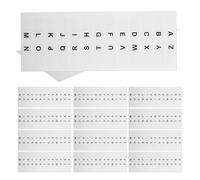 HYTROVE Étiquettes Adhésives Alphabétiques Blanches en Papier, 364 Pièces, Petites Tailles Pratiques, Autocollants pour Organisation de Bureaux et Carnets Répertoires