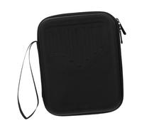 HYTROVE Étui de Rangement Noir et Ceinture Élastique Couche Intérieure en Maille en Eva Paquet Facile à Transporter et Protège Piano à Doigts pour Kalimba 17 Notes