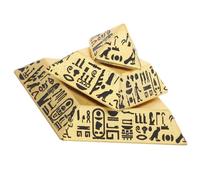 HYTROVE Figurine Pyramide Miniature Égyptienne Résine Statue Décorative pour Bureau et Maison Modèle Pyramide Ancienne Ornement Fidget Spinner Design Unique